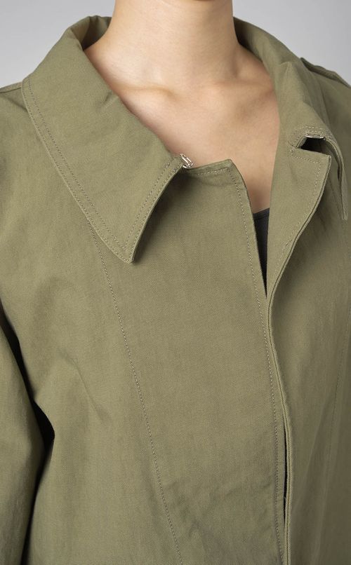 エポレット付コッ卜ンショートジャケット