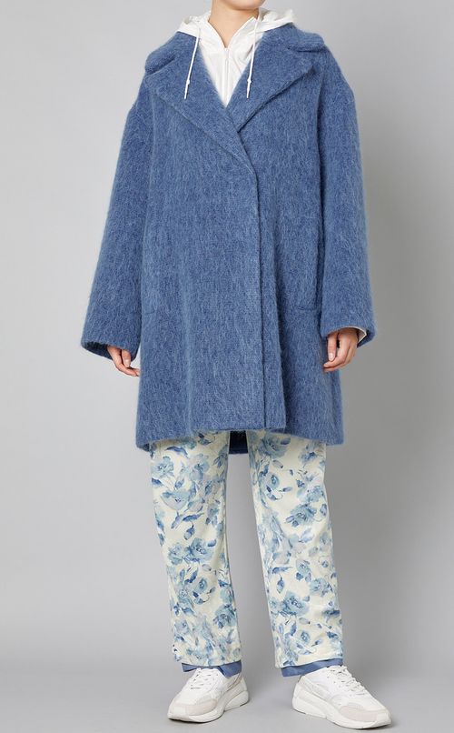 アルパカシャギーミドルコート