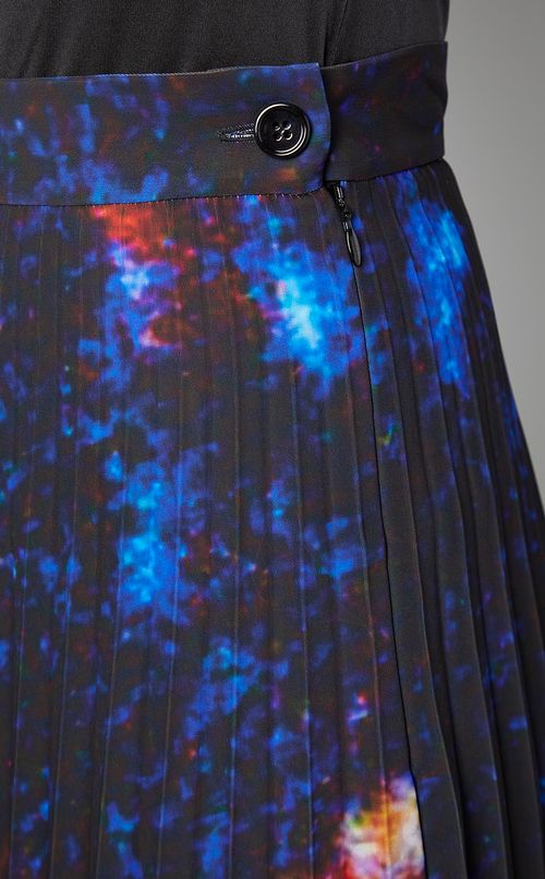 プリントアコーディオンプリーツスカート