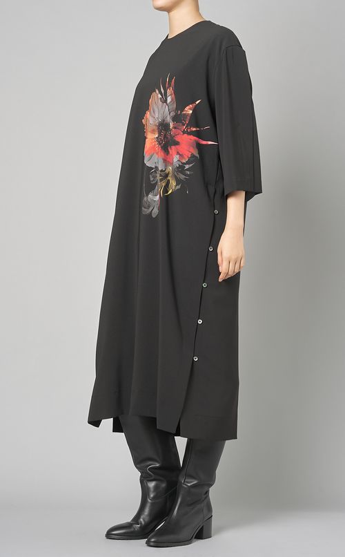 ビッグフラワープリントロングワンピース