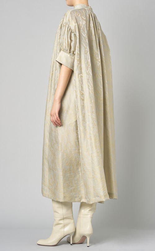 シャイニージャガードフレアワンピース