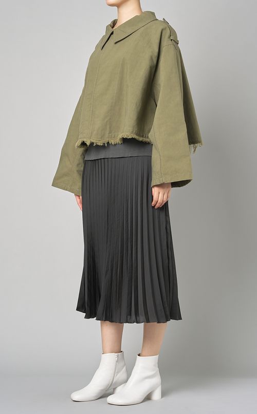 エポレット付コッ卜ンショートジャケット