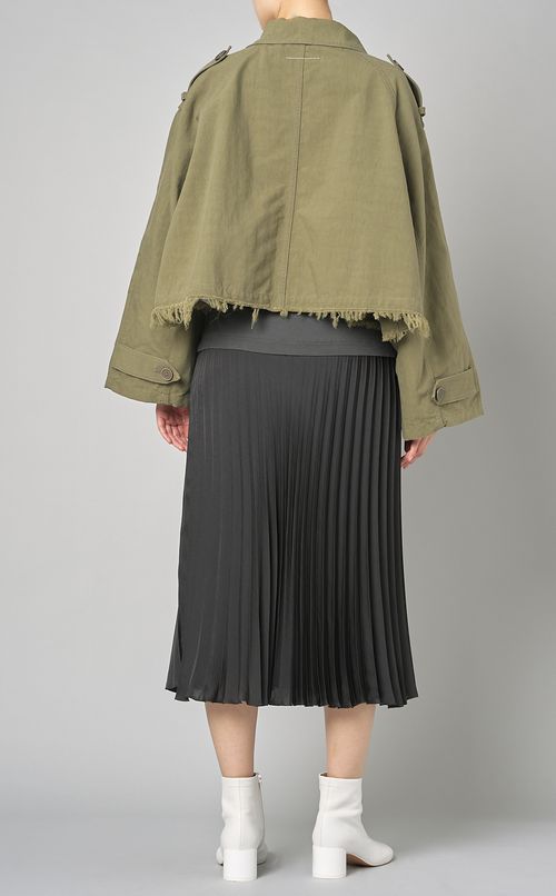 エポレット付コッ卜ンショートジャケット