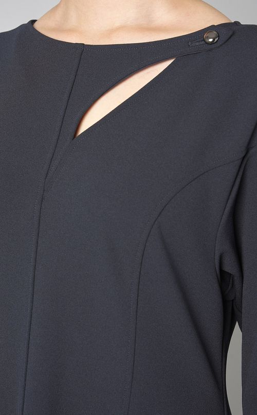 デザインネックカットソーワンピース