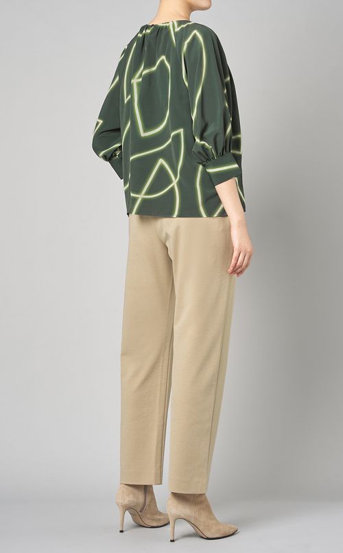 ジャージプルオンストレートパンツ