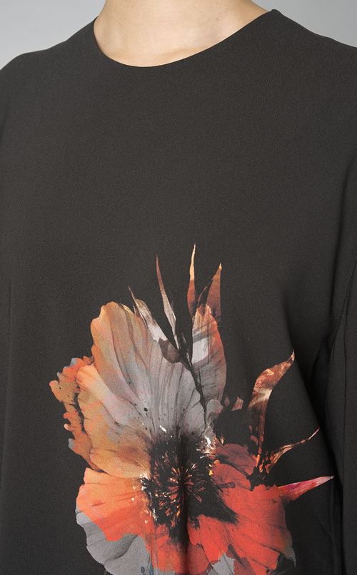 ビッグフラワープリントロングワンピース