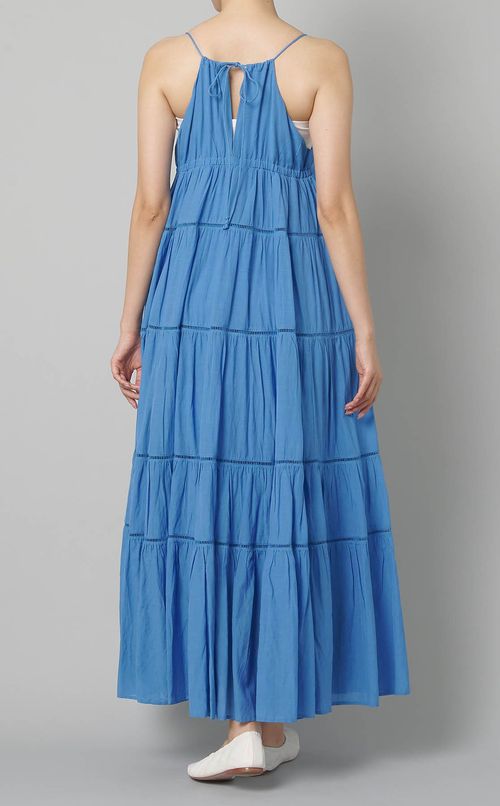 ティアードキャミソールロングワンピース