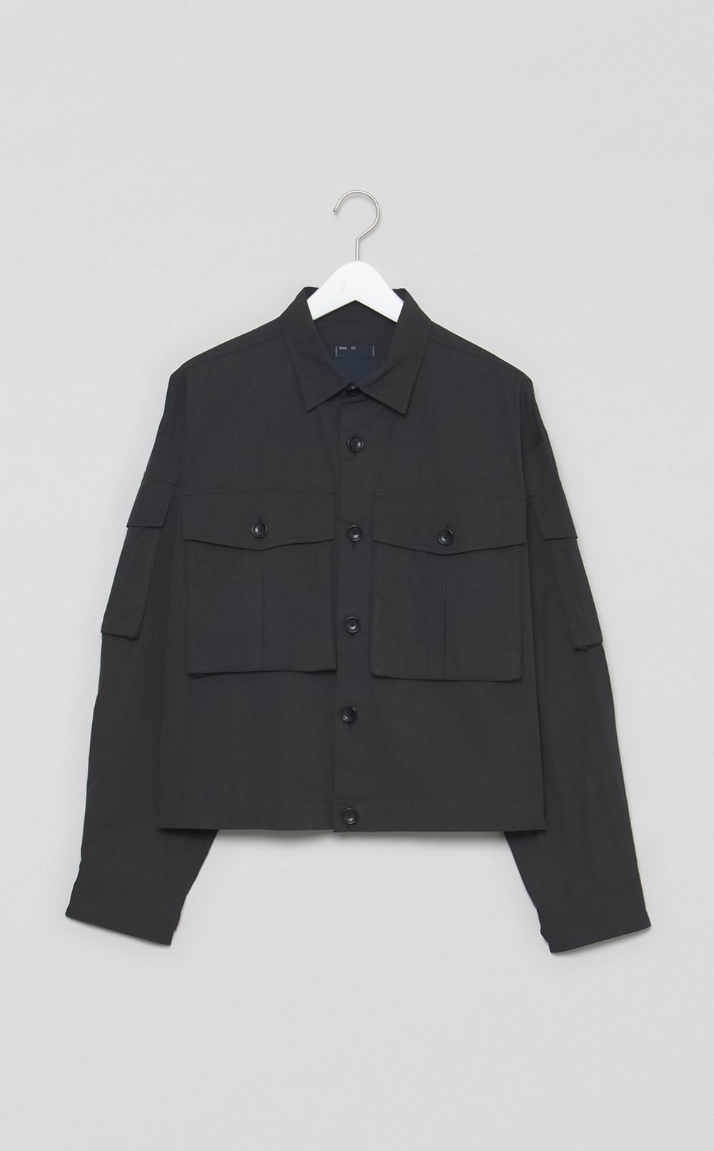 シャンブレーサファリショートシャツ