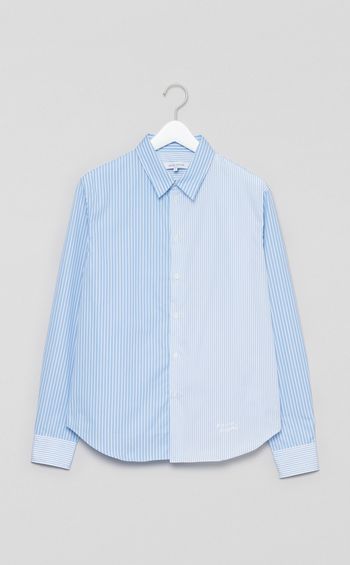 パッチワークストライプシャツ