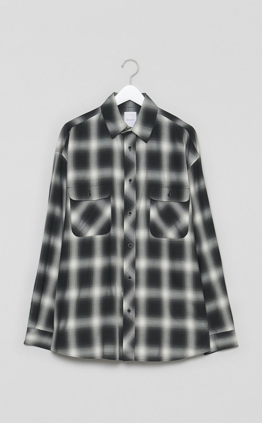 リラックスオンブレチェックシャツ