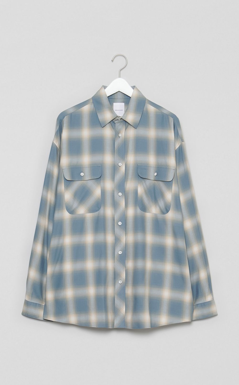 リラックスオンブレチェックシャツ