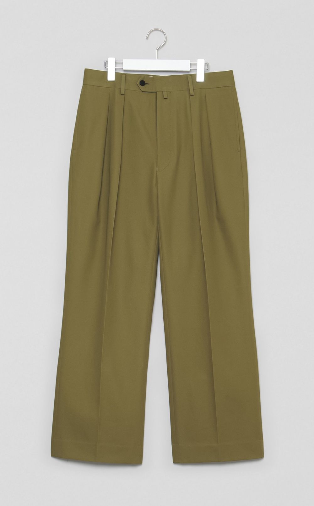 コットンツイル2タックワイドパンツ