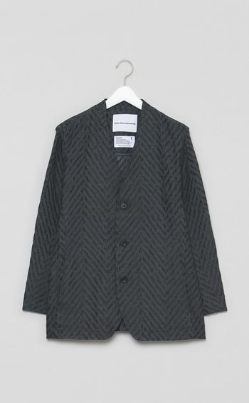 ジャカードノーカラージャケット