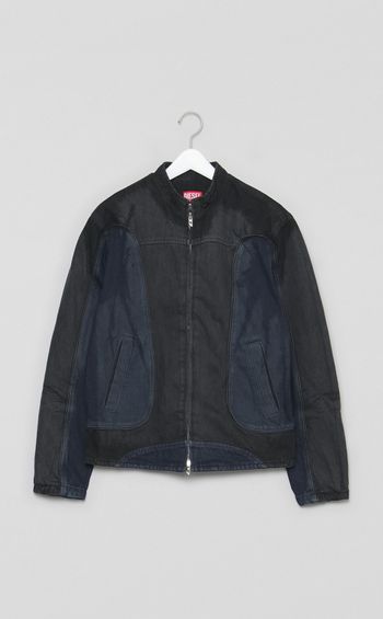 ジップアップデニムブルゾン