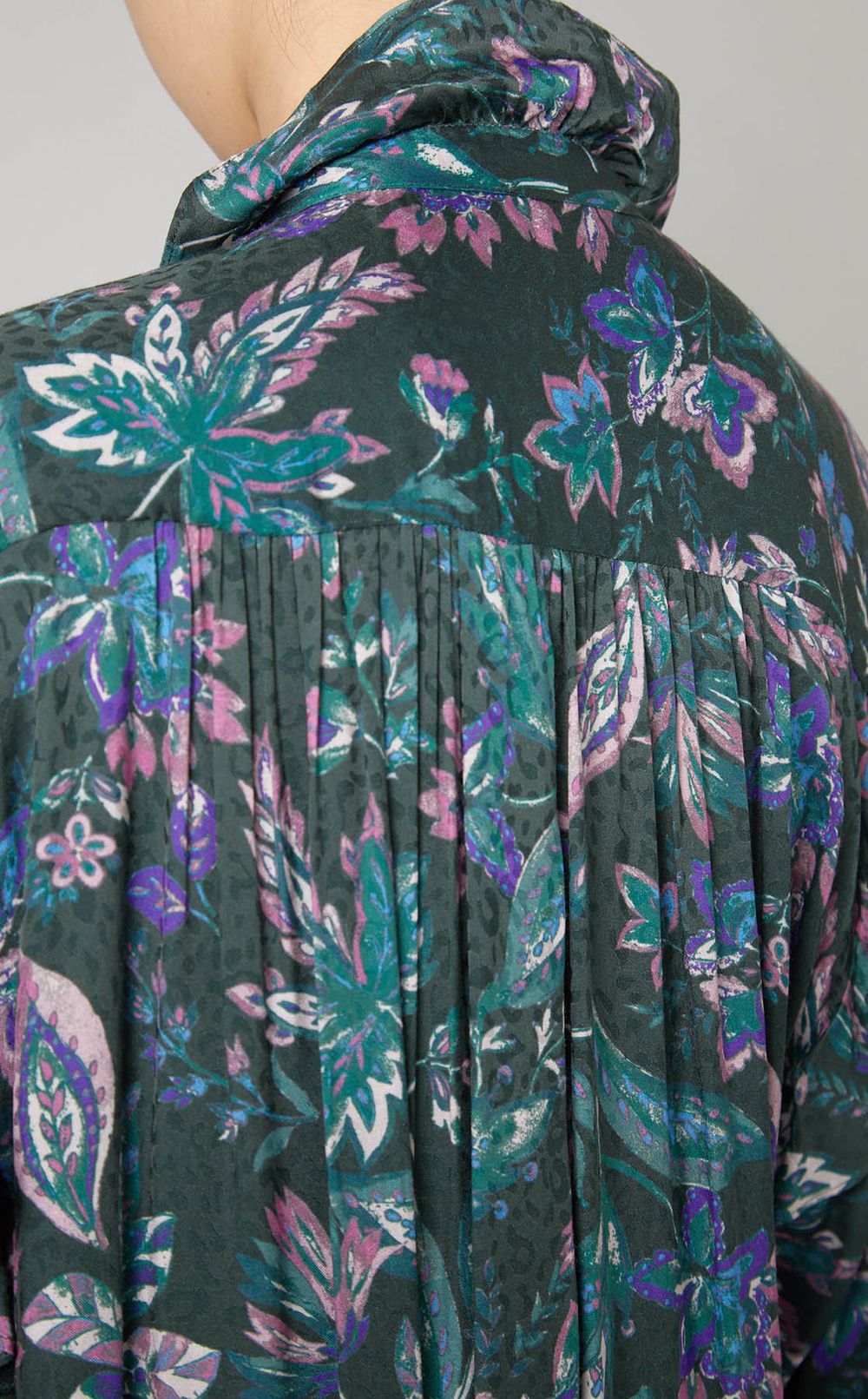 フラワープリントロングワンピース