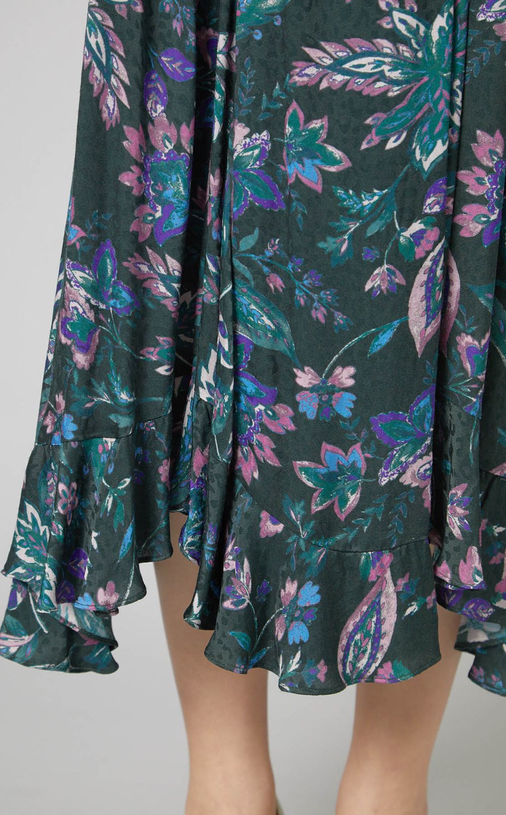 フラワープリントロングワンピース