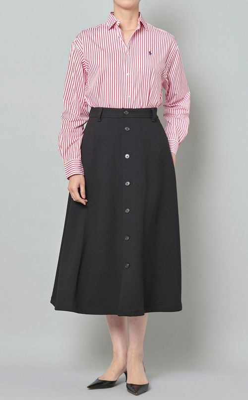 レジメンタルストライプシャツ