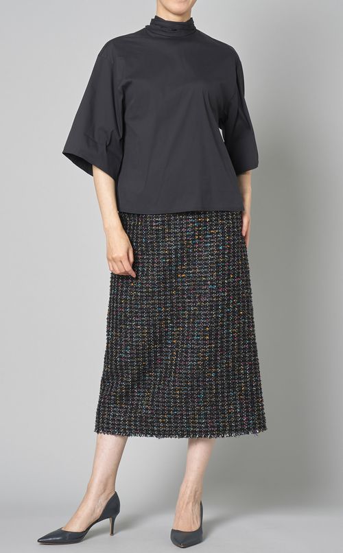 カラフルツイードペンシルスカート