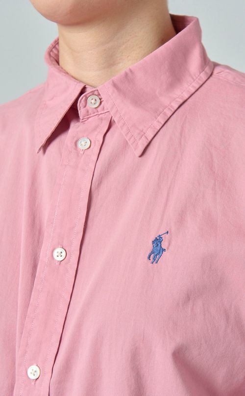 フロントボタンコットンライトシャツ