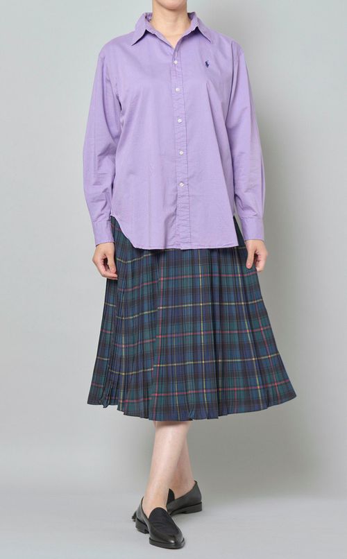 タータンチェックプリーツスカート