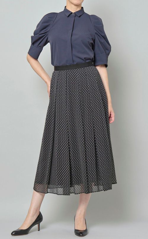 シフォンドットスカート