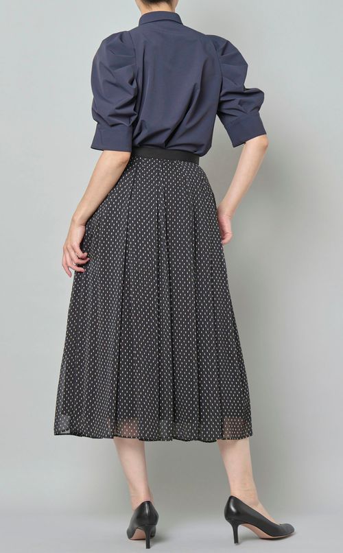 シフォンドットスカート