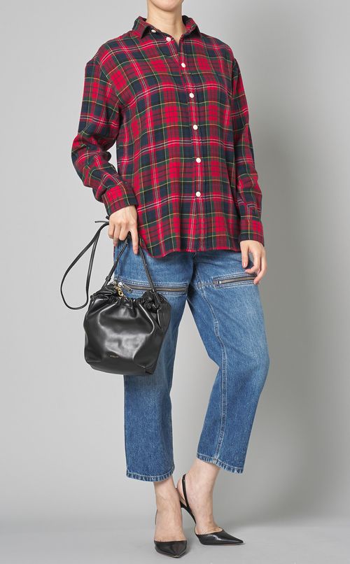 コットンネルチェックシャツ