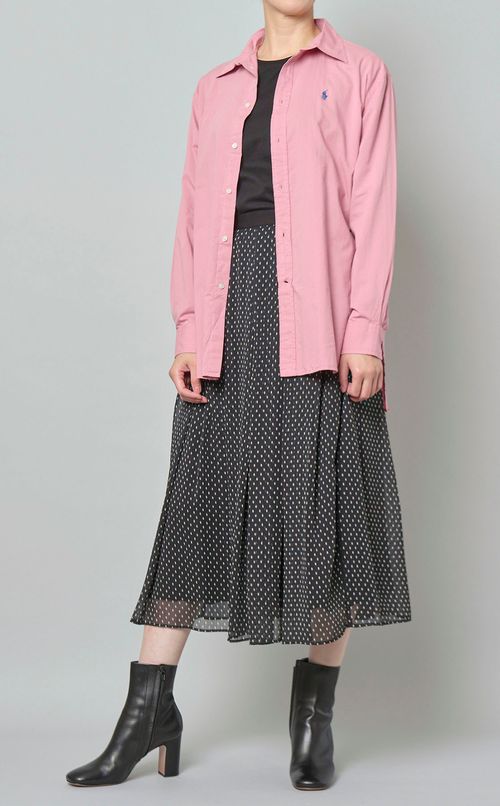 シフォンドットスカート