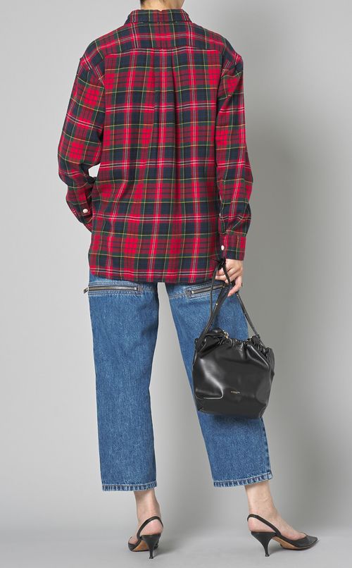 コットンネルチェックシャツ