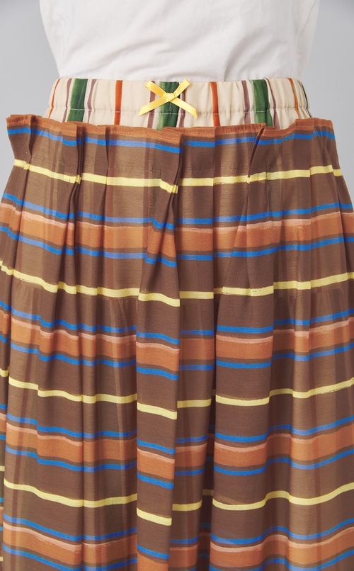 チェックプリントフレアスカート