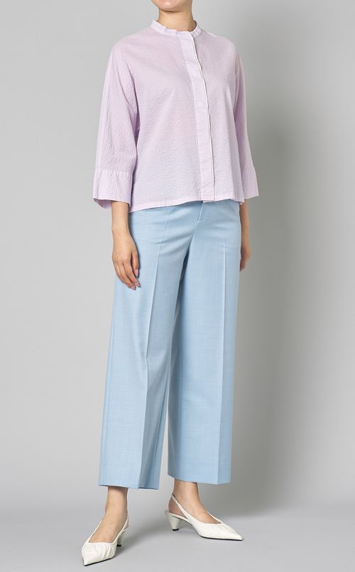 バンドカラーサッカーシャツ