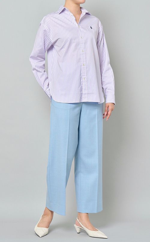 レジメンタルストライプシャツ