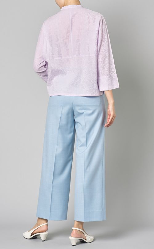 バンドカラーサッカーシャツ