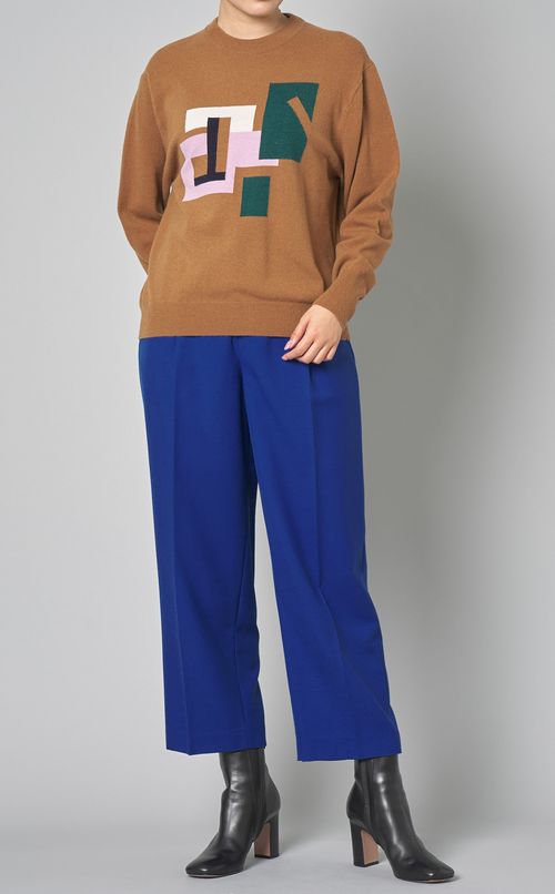 インターシャニットプルオーバー