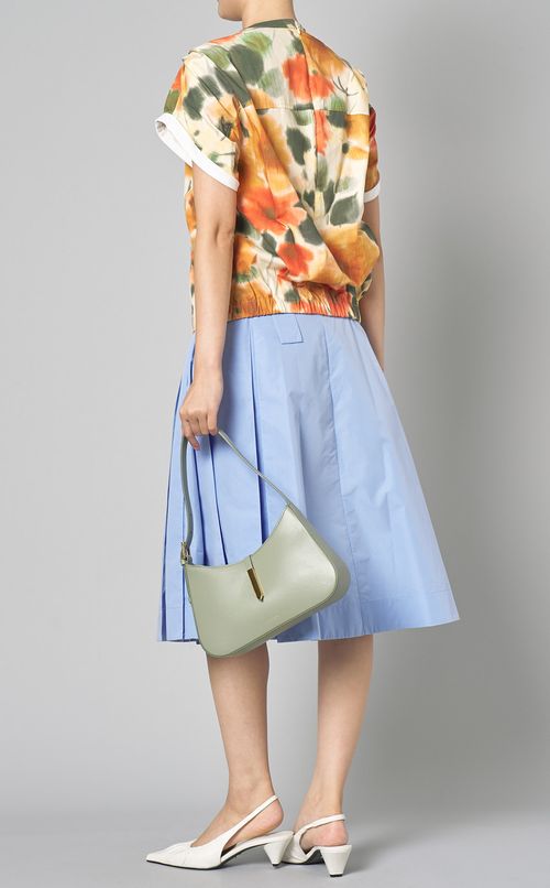 マリーゴールドプリントコクーンブラウス