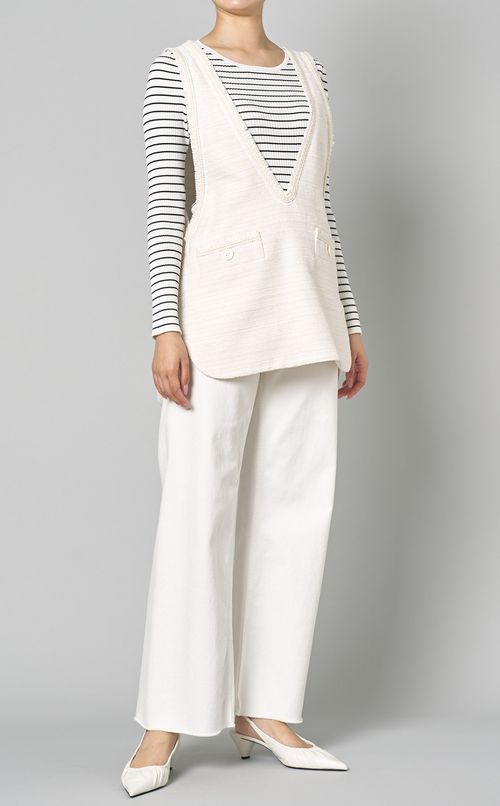 ドロップレットジャガードVネックベスト