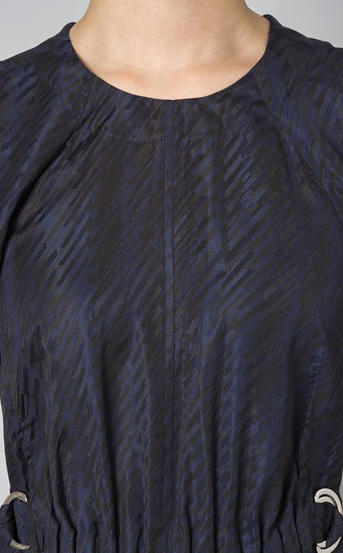 ジャガードペタルスリーブワンピース