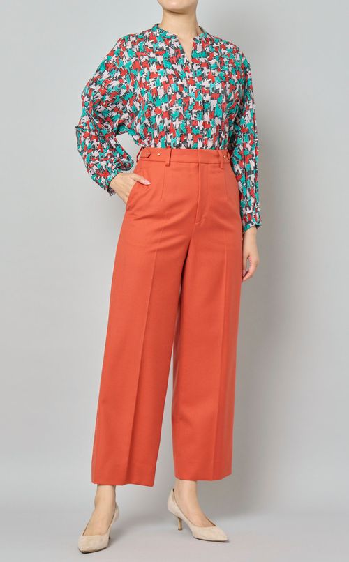 アートプリントスキッパーシャツ