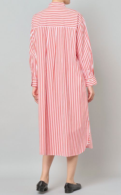 ブロードストライプシャツワンピース