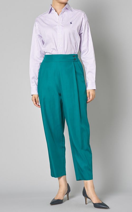 ワイドテーパードカラーパンツ