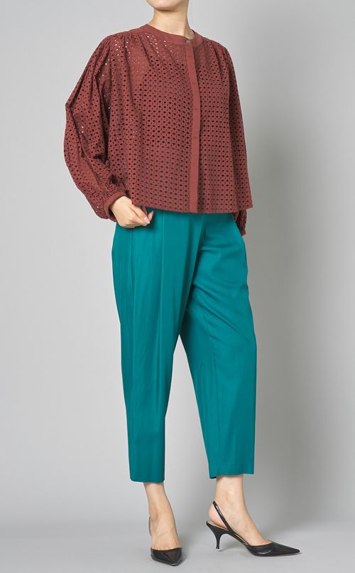 ワイドテーパードカラーパンツ