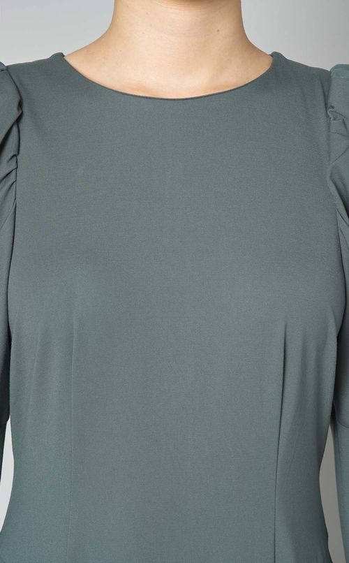 タックスリーブジャージーワンピース