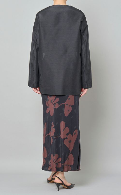 ノーカラーシアージャケット