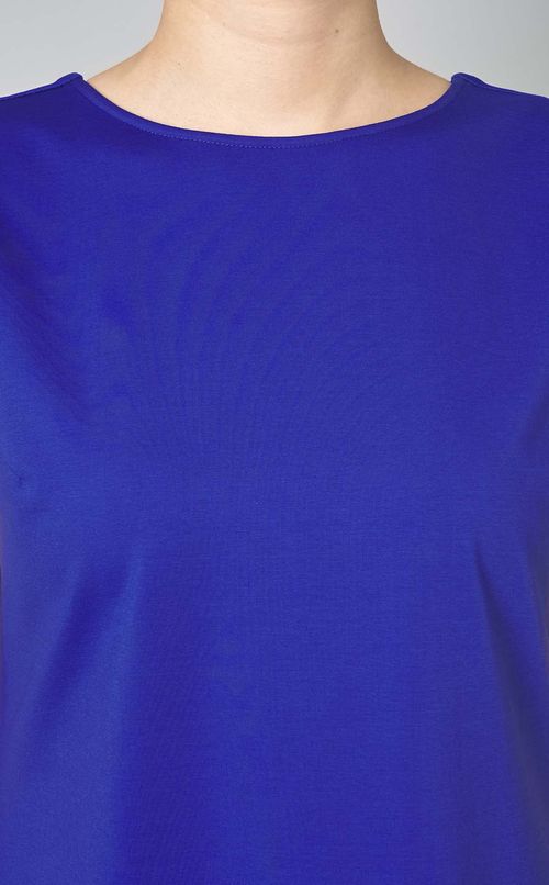 ポンチクルーネックAラインワンピース