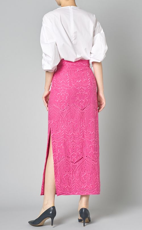 コットンエンブロイダリースカート