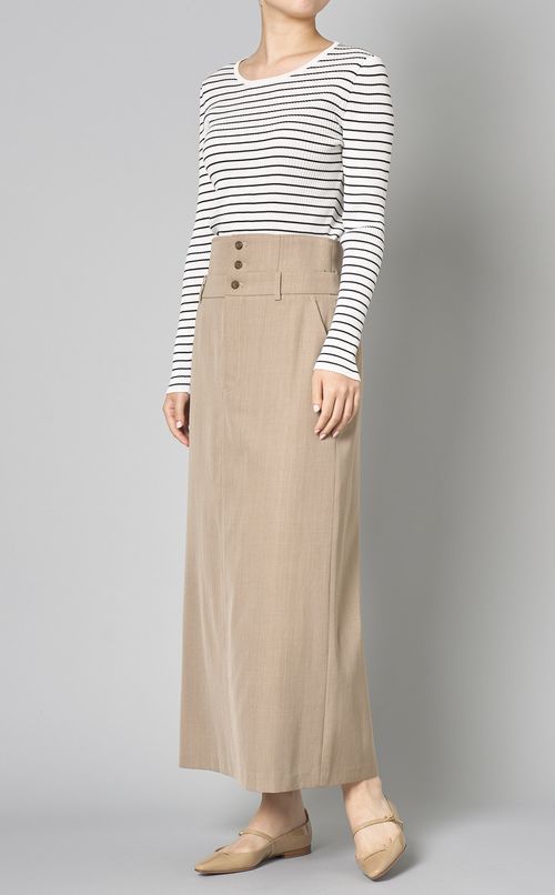 ダブルウエストタイトスカート