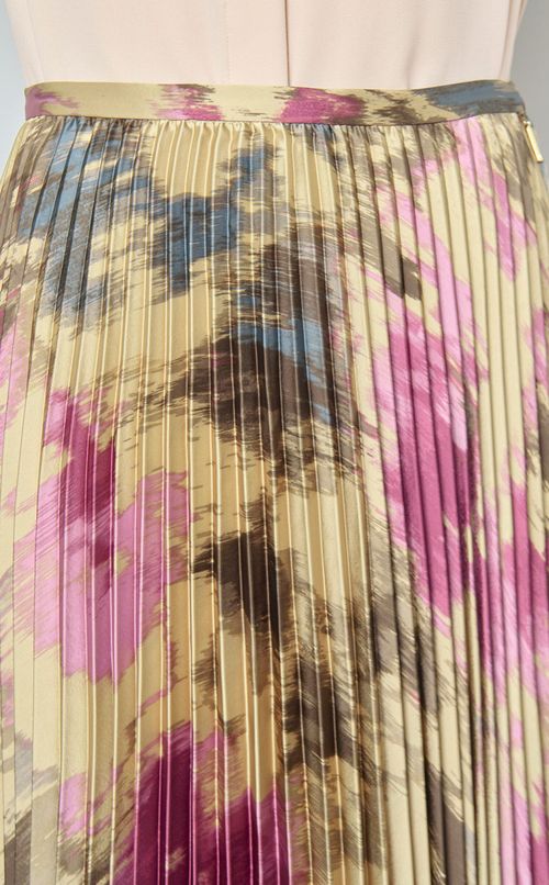 プリントプリーツスカート