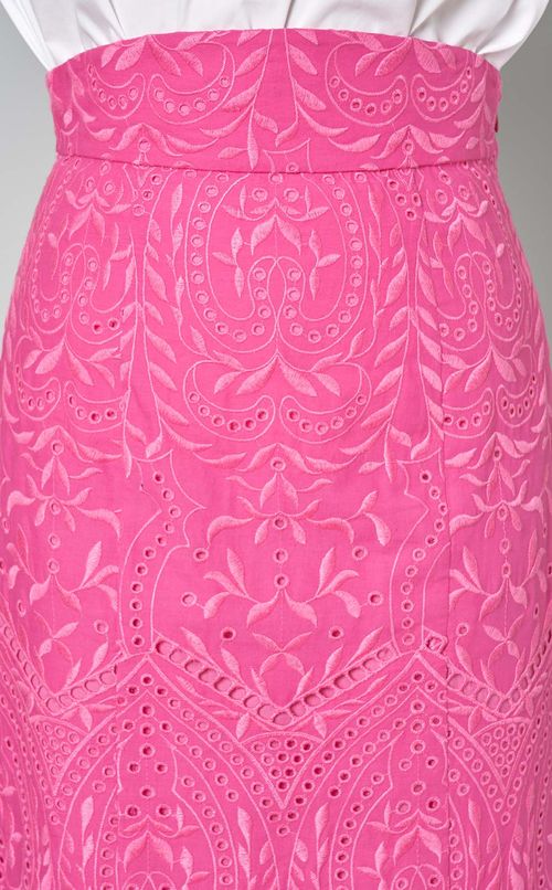 コットンエンブロイダリースカート