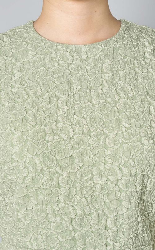 ジャガードタックスリーブワンピース