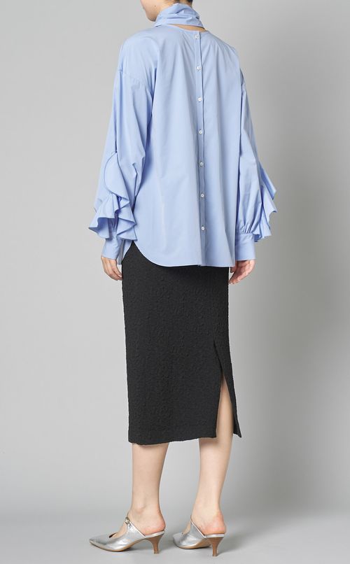 タイプライターボウタイブラウス